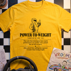 Power to Weight Definition T-Shirt