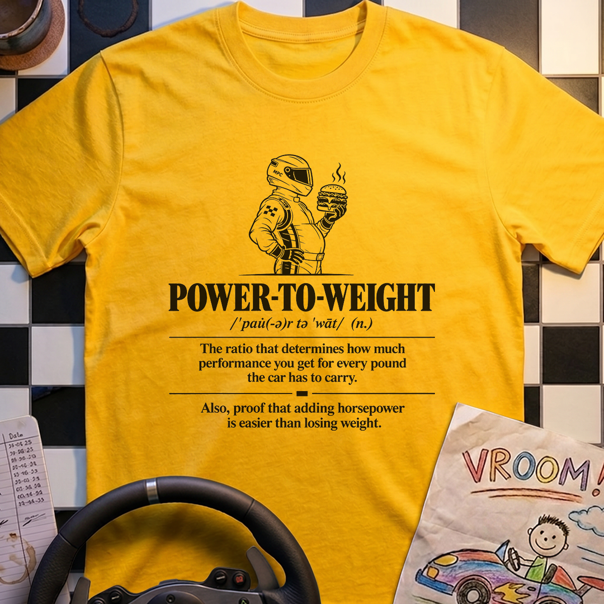 Power to Weight Definition T-Shirt