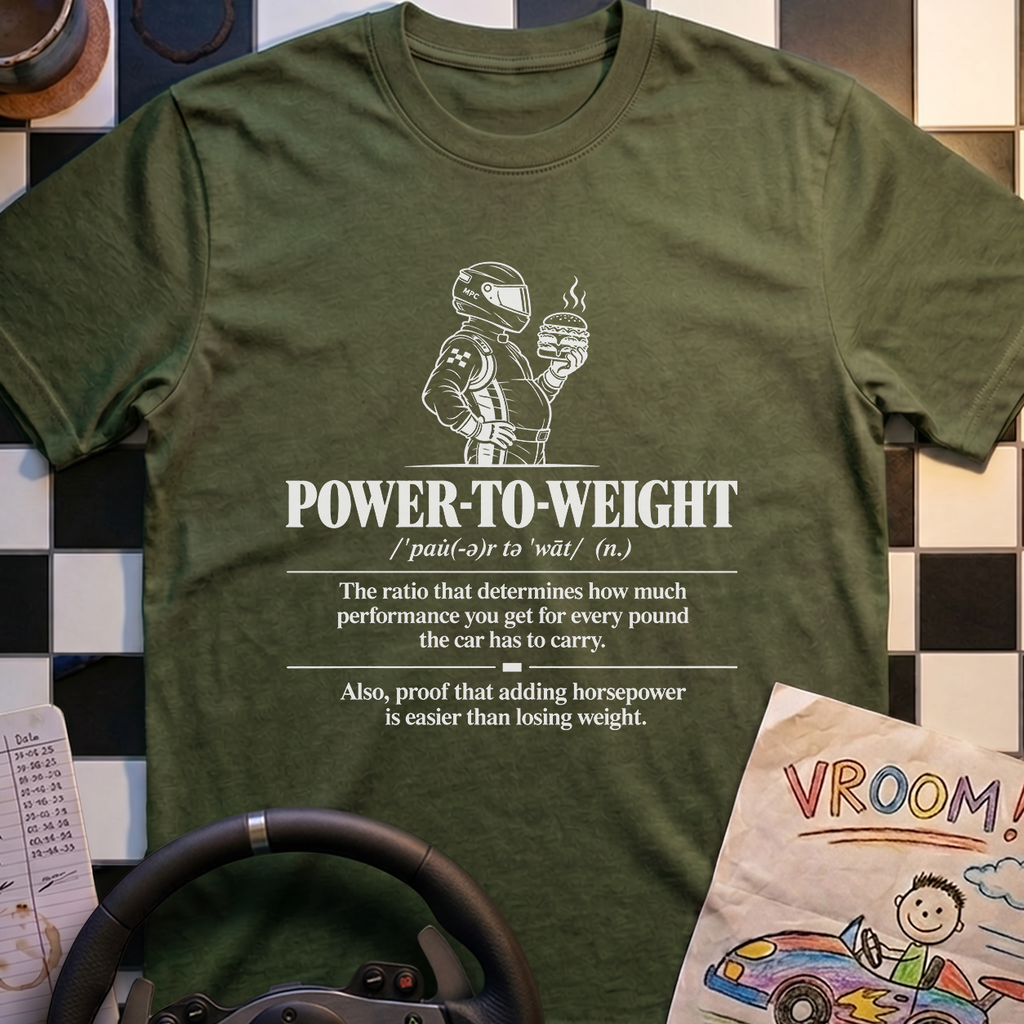 Power to Weight Definition T-Shirt