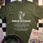 Power to Weight Definition T-Shirt