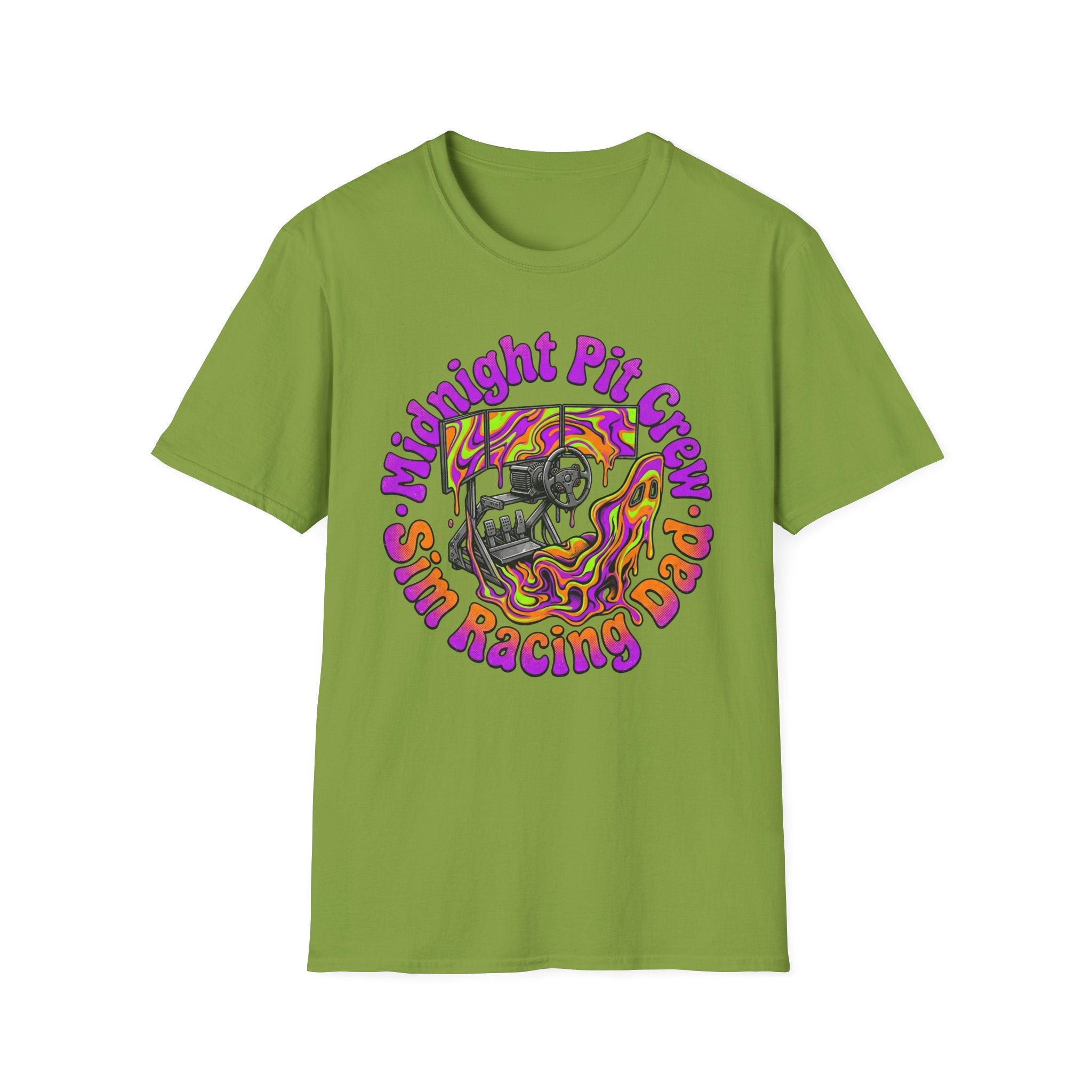 Psychedelic Racing Dad T-Shirt