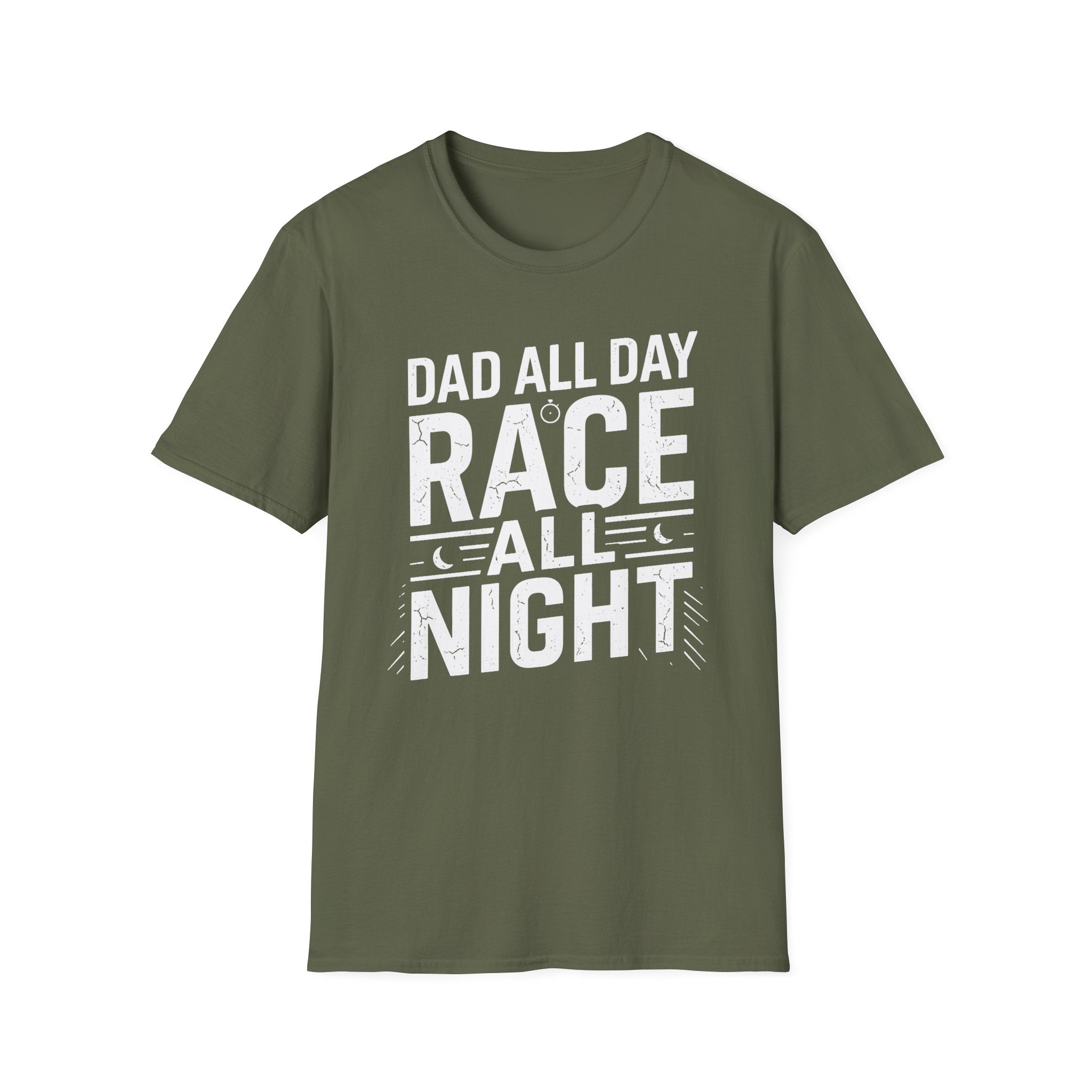 Dad All Day. Race All Night T-Shirt
