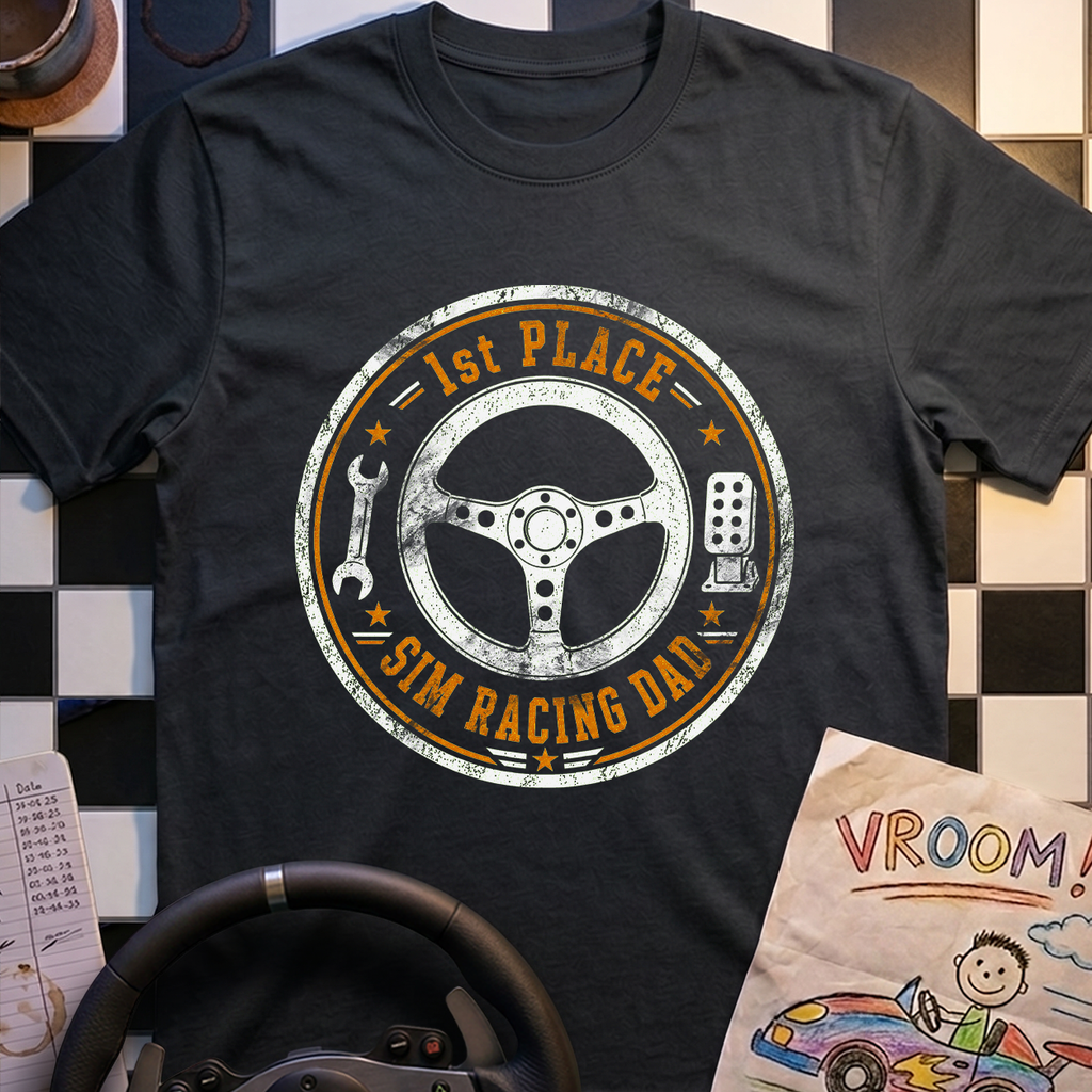 1st Place Sim Racing Dad T-Shirt