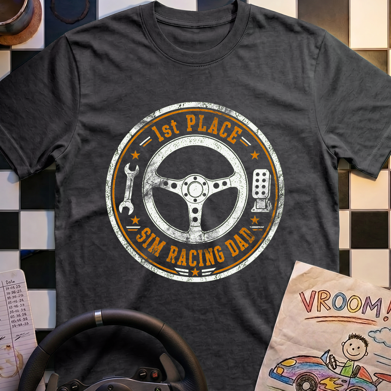 1st Place Sim Racing Dad T-Shirt