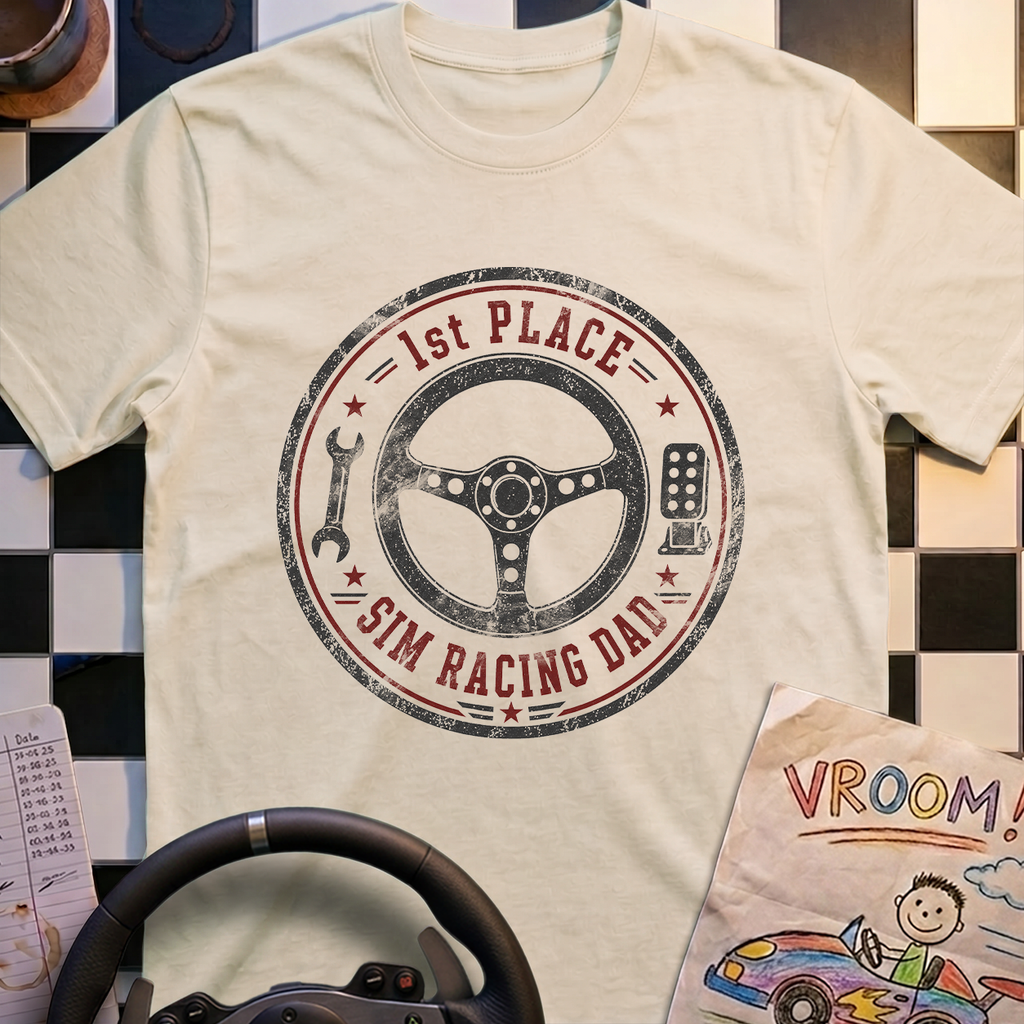 1st Place Sim Racing Dad T-Shirt