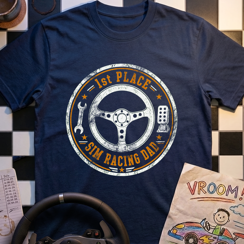 1st Place Sim Racing Dad T-Shirt