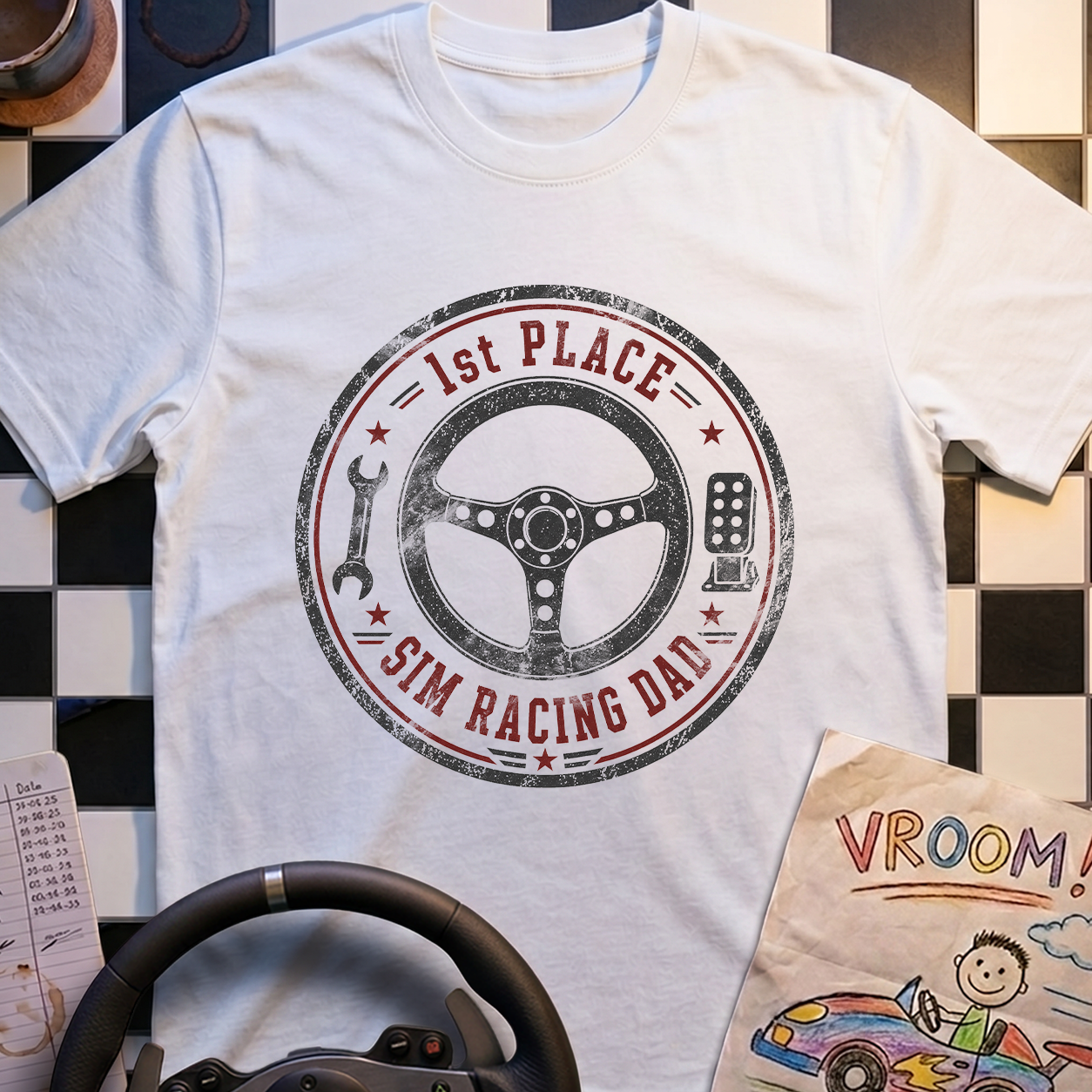 1st Place Sim Racing Dad T-Shirt