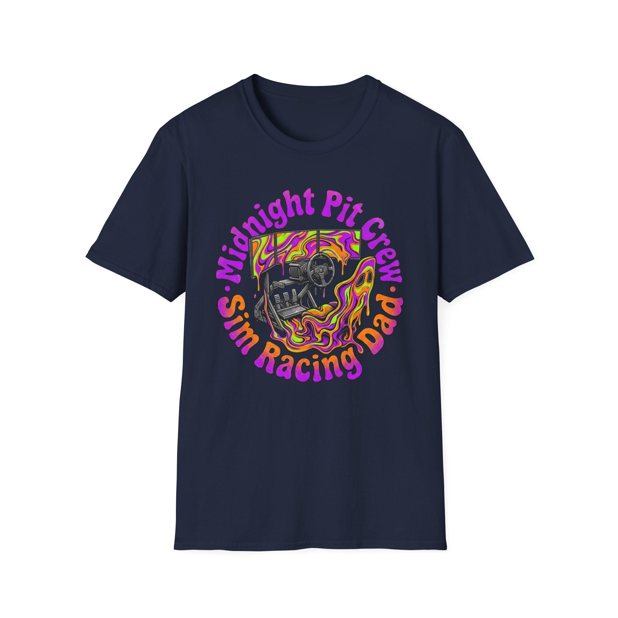 Psychedelic Racing Dad T-Shirt