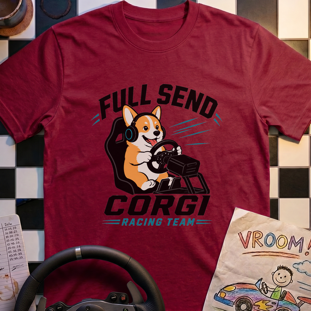Full Send Corgi Team T-Shirt