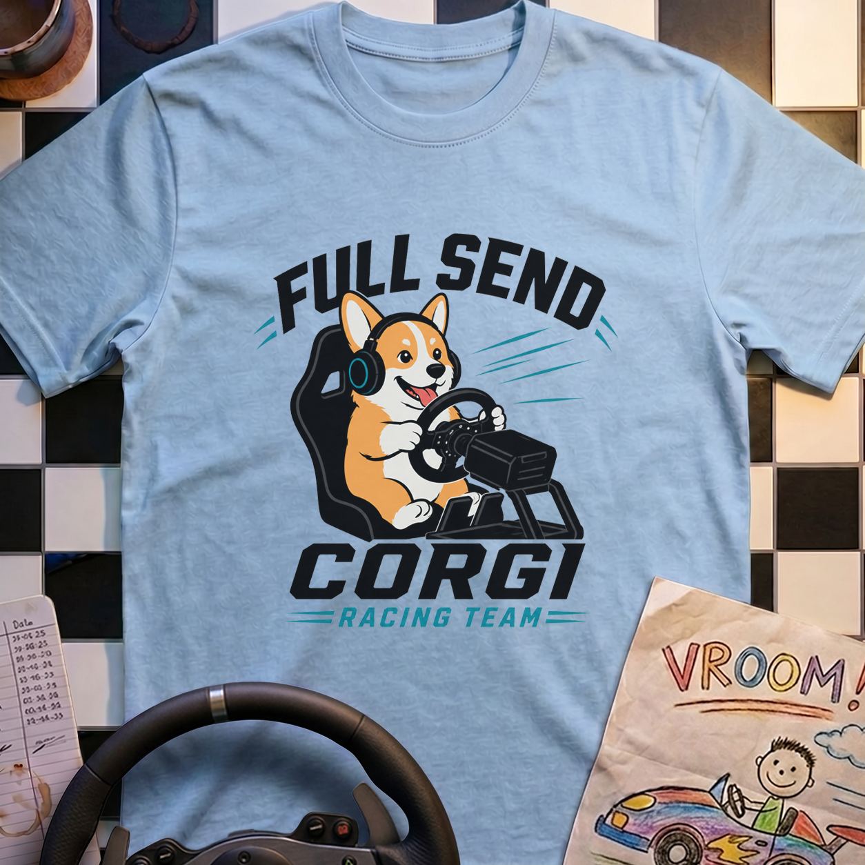 Full Send Corgi Team T-Shirt