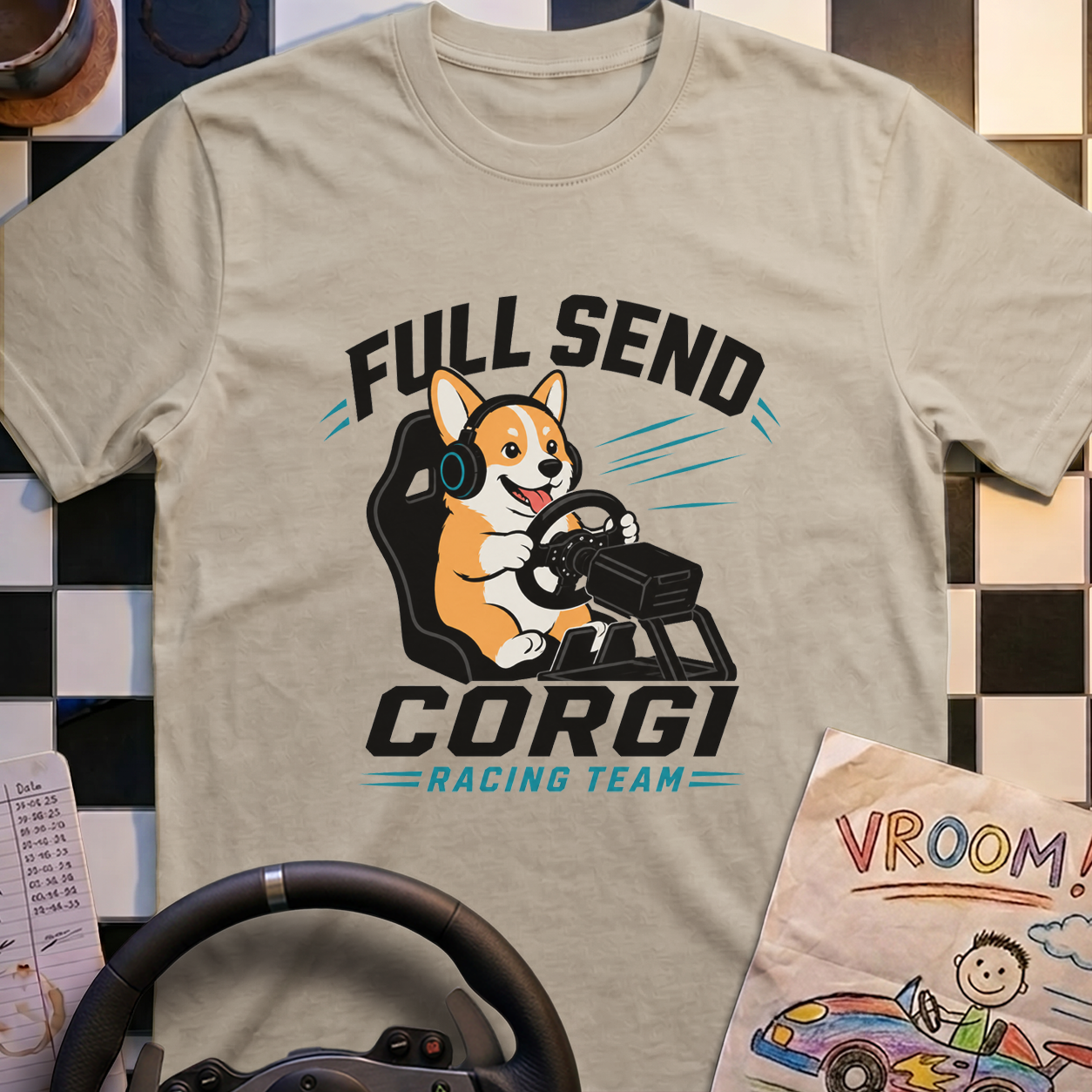 Full Send Corgi Team T-Shirt