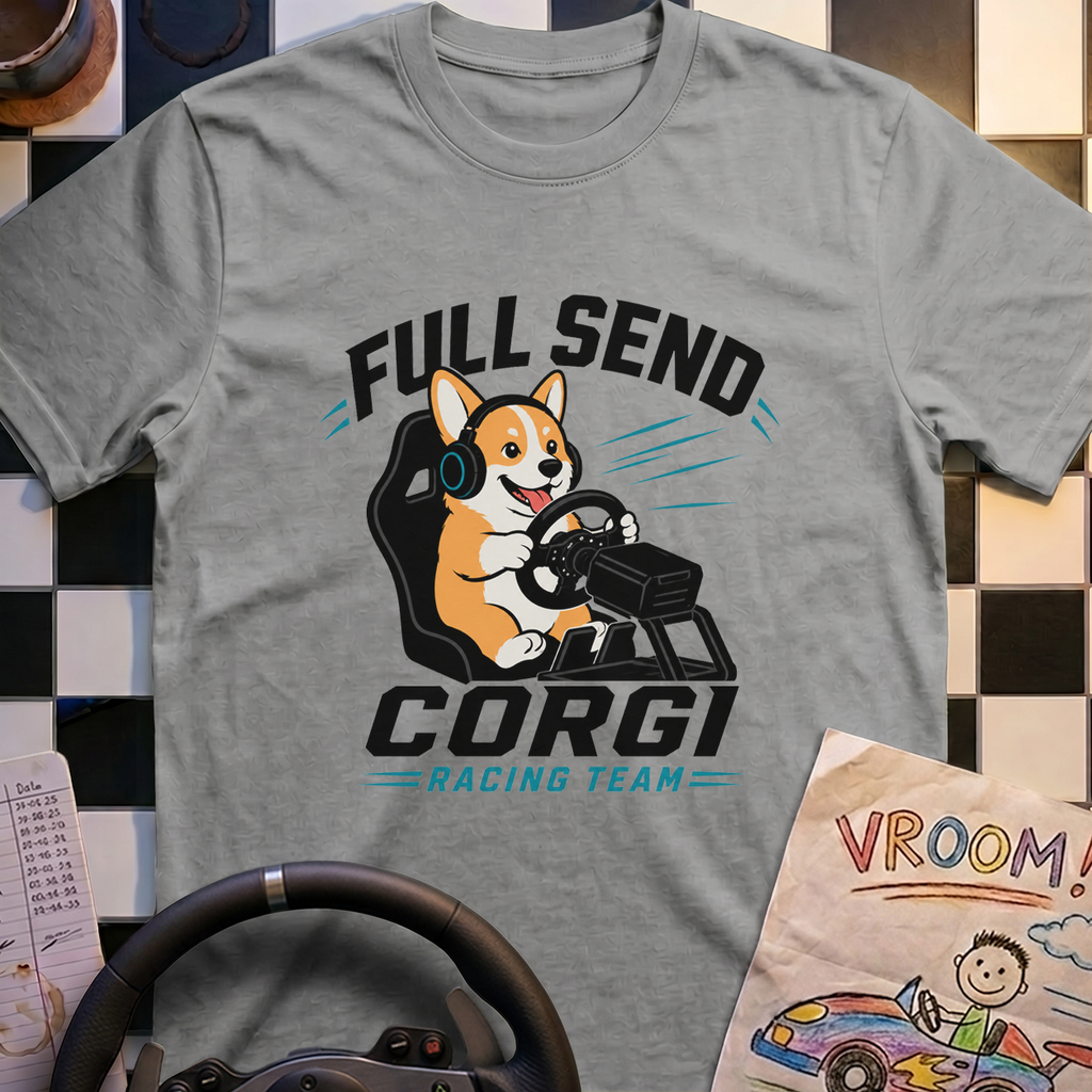 Full Send Corgi Team T-Shirt