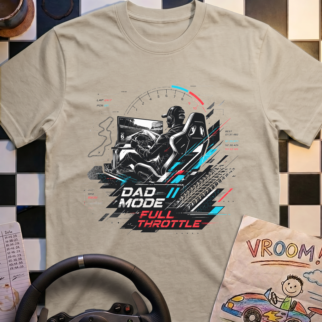 Dad Mode Full Throttle T-Shirt