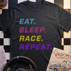 Eat. Sleep. Race. Repeat T-Shirt