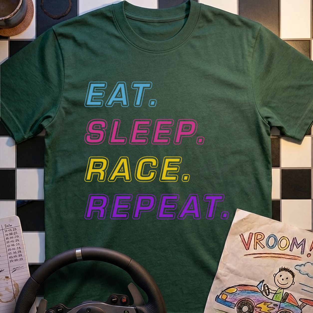 Eat. Sleep. Race. Repeat T-Shirt