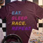 Eat. Sleep. Race. Repeat T-Shirt