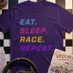 Eat. Sleep. Race. Repeat T-Shirt