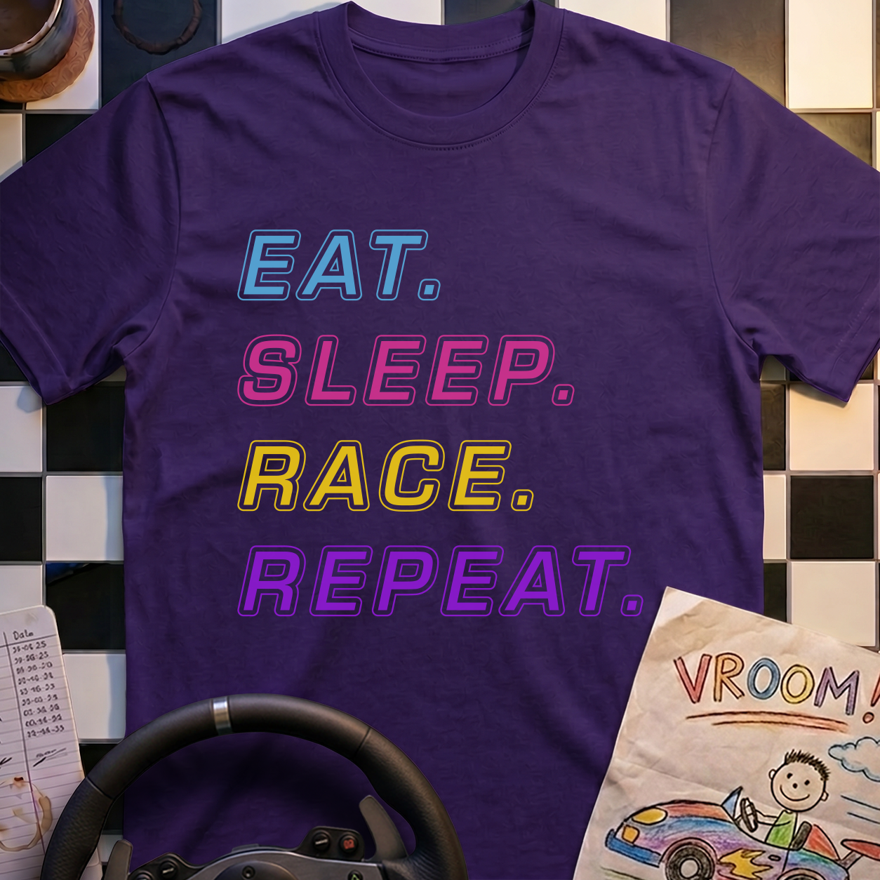 Eat. Sleep. Race. Repeat T-Shirt