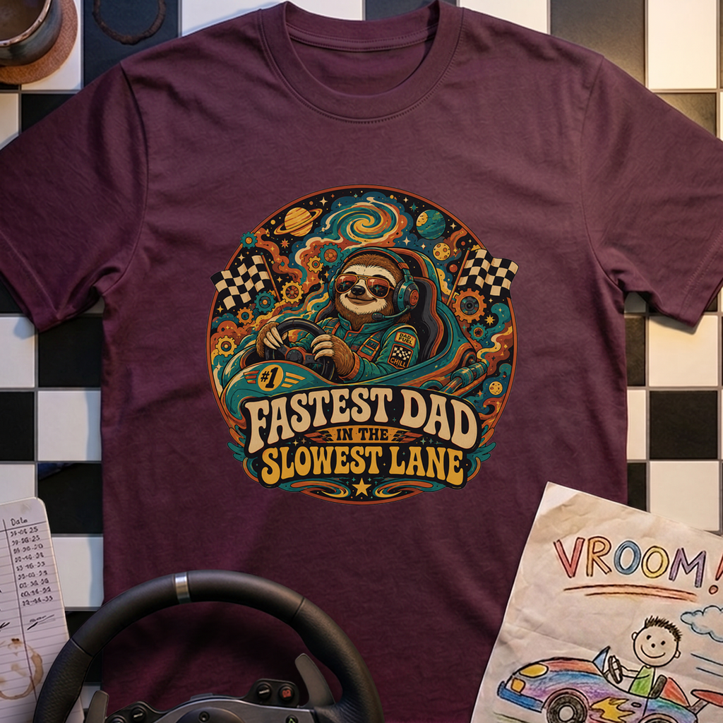 Fastest Dad in the Slowest Lane T-Shirt