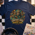Fastest Dad in the Slowest Lane T-Shirt