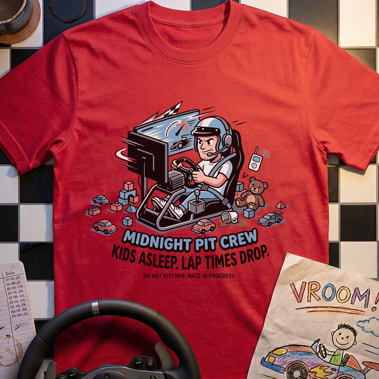 Kids Asleep Sim Rig T-Shirt