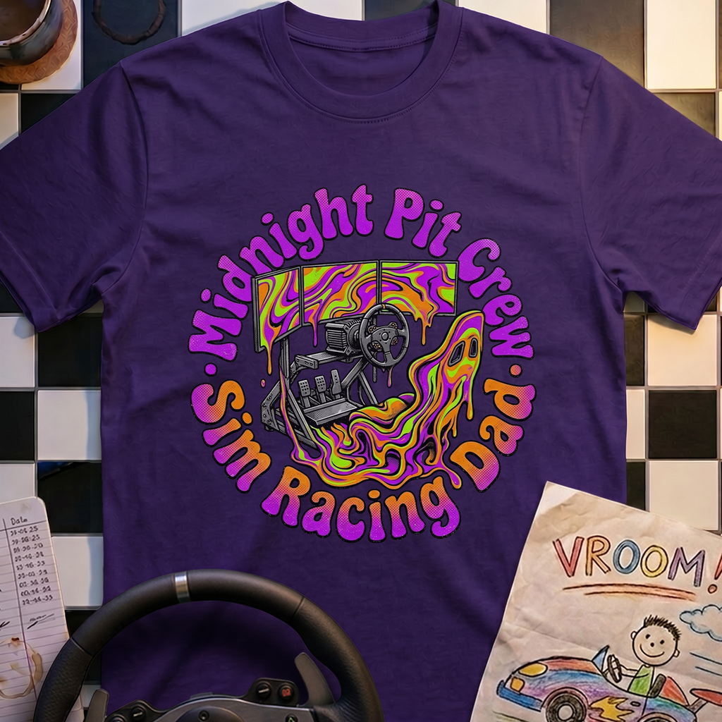 Psychedelic Racing Dad T-Shirt