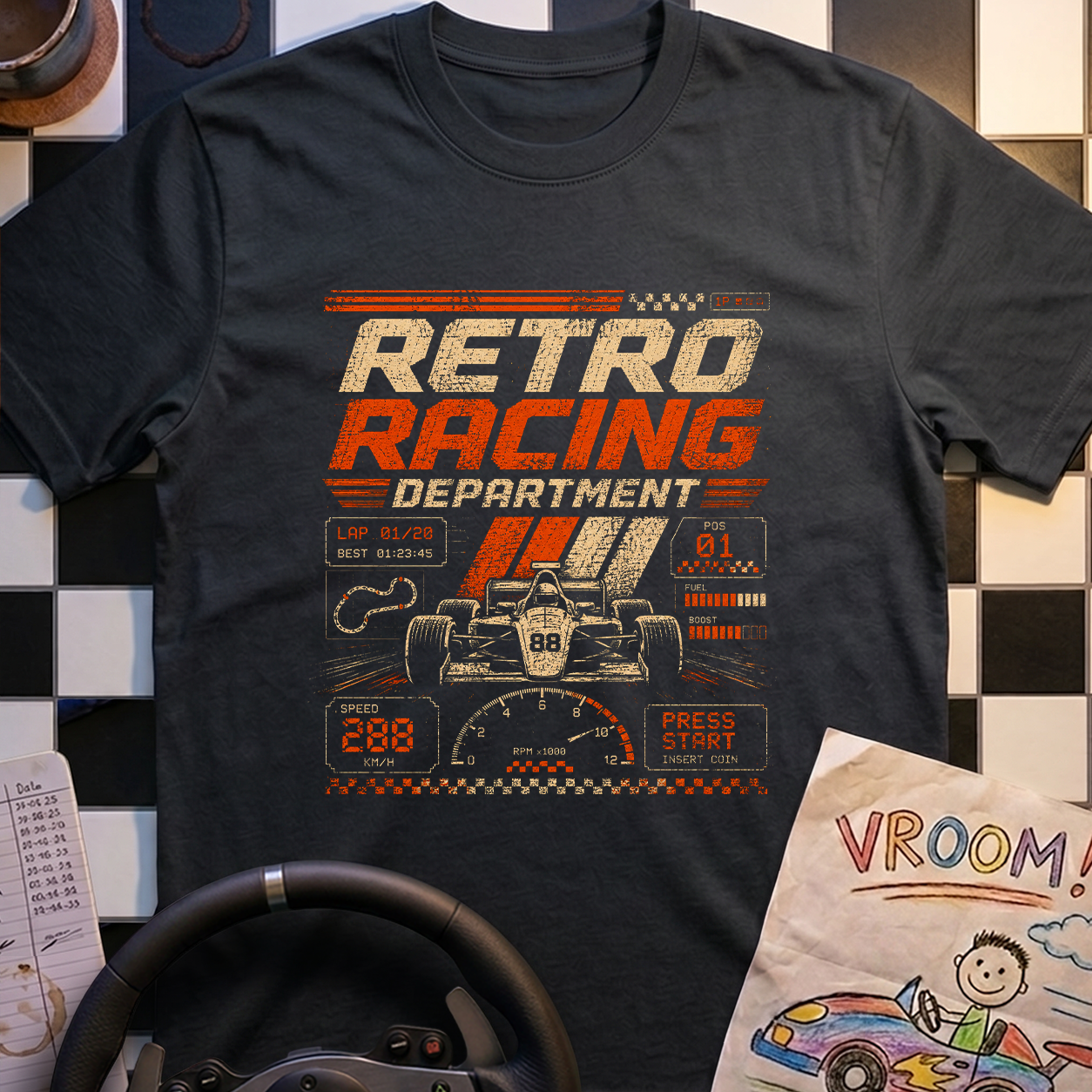 Retro Racing Dept T-Shirt