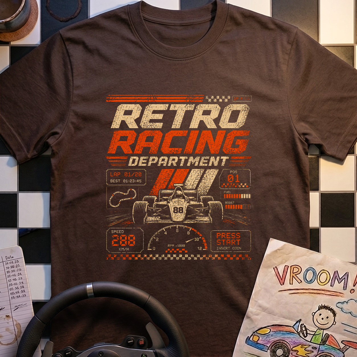 Retro Racing Dept T-Shirt
