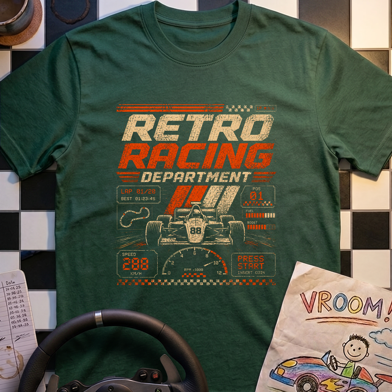 Retro Racing Dept T-Shirt