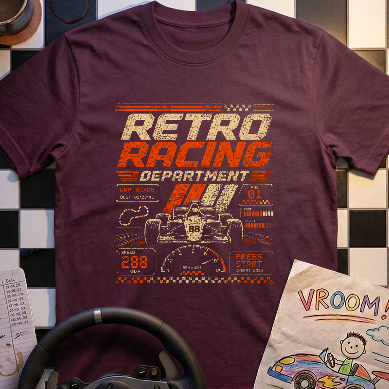 Retro Racing Dept T-Shirt