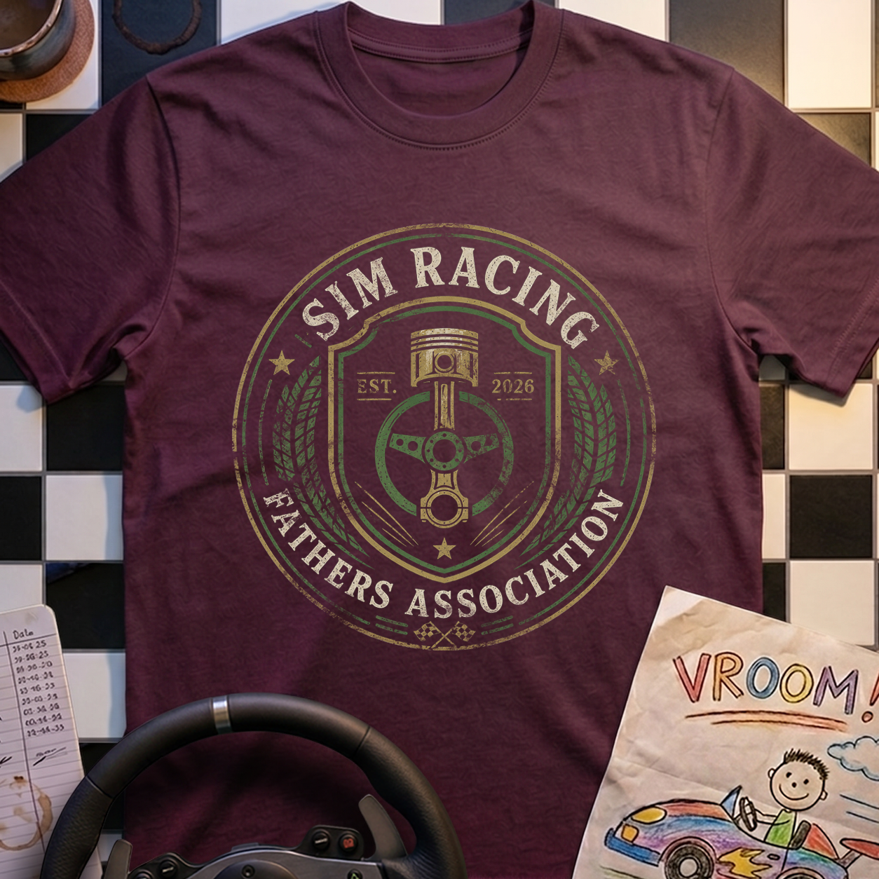 Sim Racing Fathers Association T-Shirt