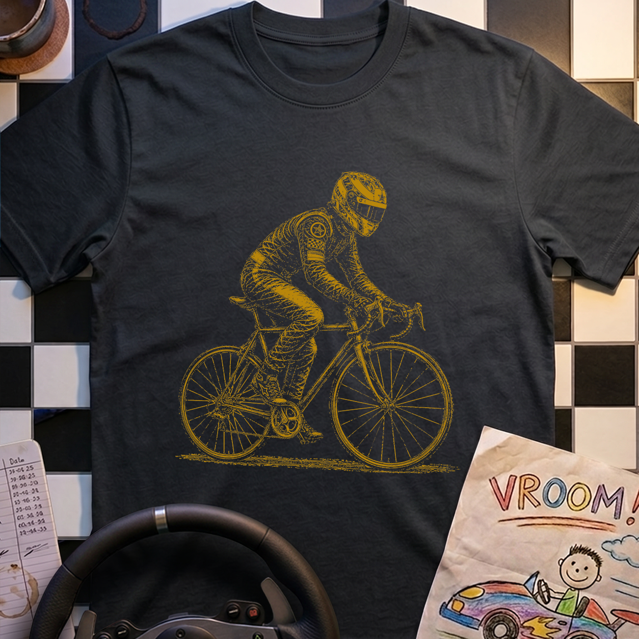 Simi Rides A Bicycle T-Shirt