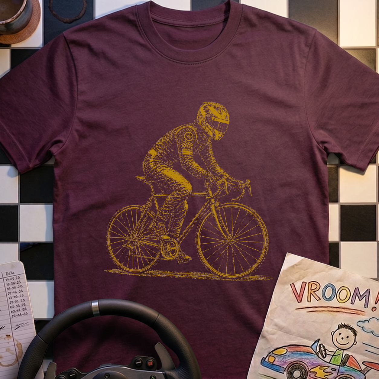 Simi Rides A Bicycle T-Shirt
