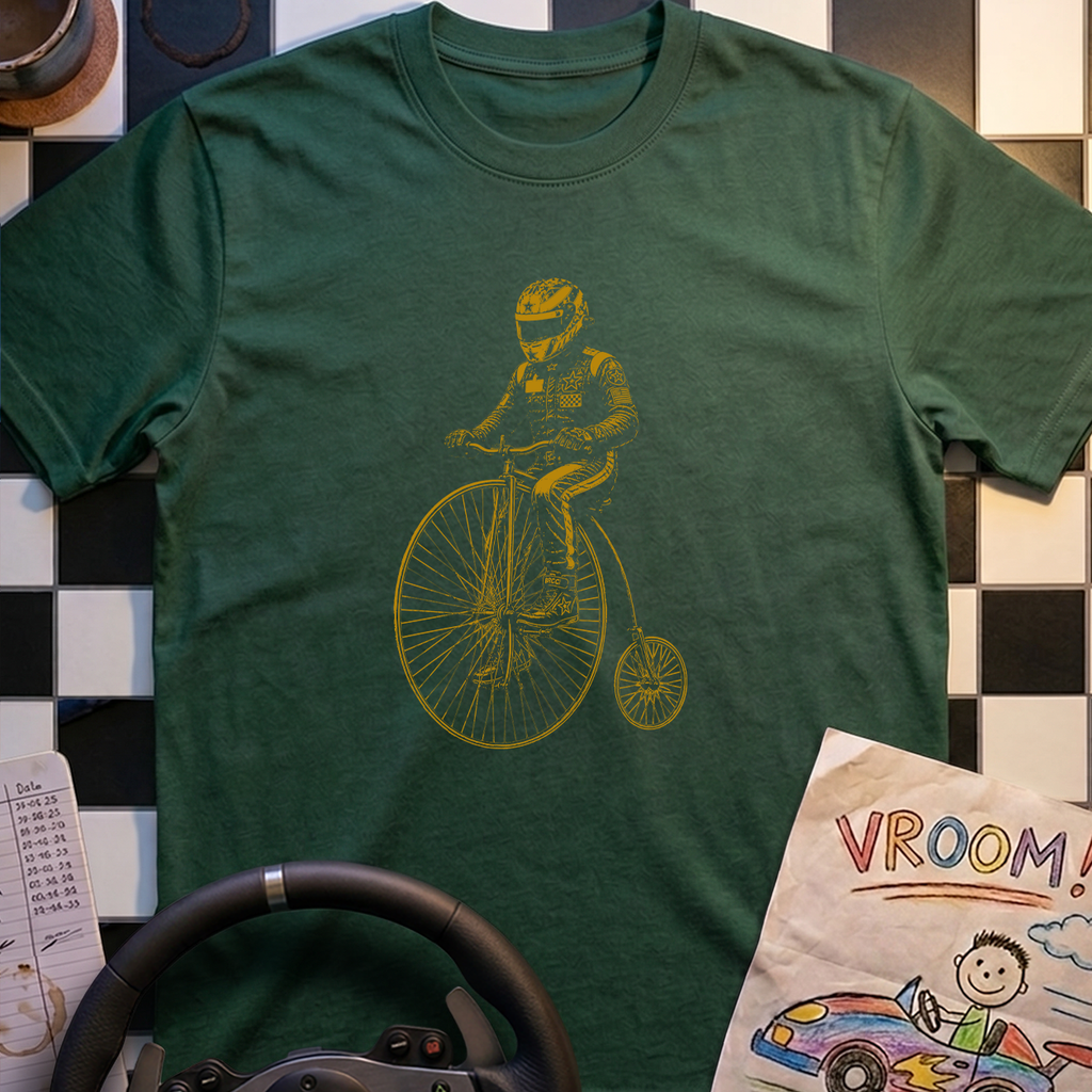 Simi Rides A Penny Farthing T-Shirt